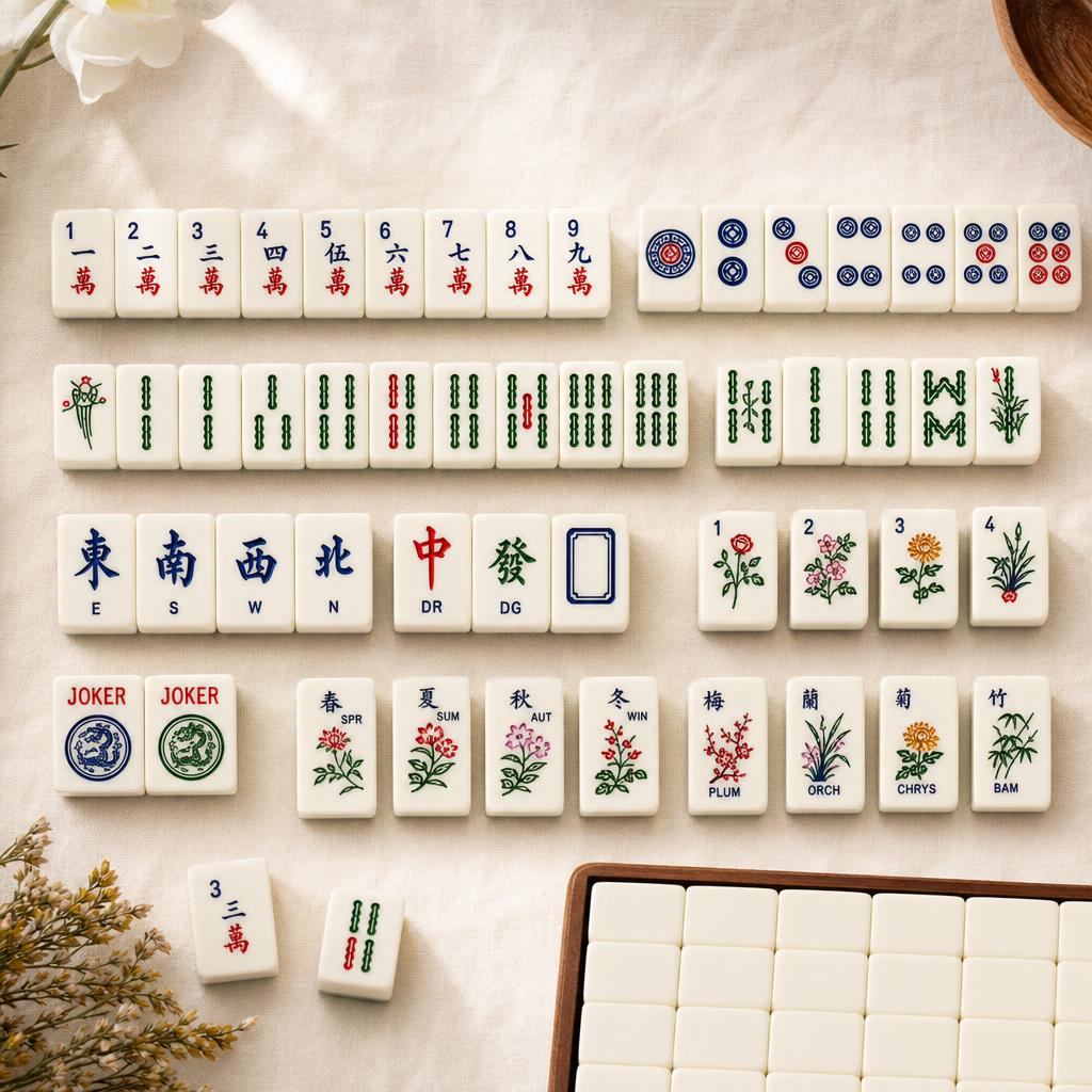 American Mahjong Tile Set